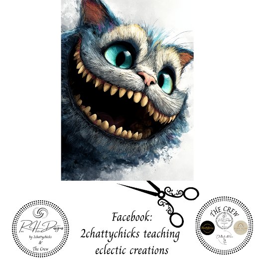 Decoupage ondeugende sprookjeskat fantasie tissuepapier