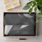 Découpage Optisch Zwart Witte Gezichts Illusie Tissuepapier (Geschenk)