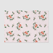 Decoupage Or Gifting Hand-Painted Florals Blush  Tissuepapier (Voorkant)