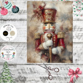 Decoupage Ornate Nutcracker Classic Solider Tissuepapier