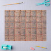 Decoupage oude Beige Book Library Tissuepapier (Craft)