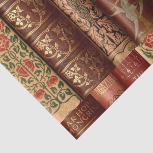 Decoupage Oude Boek Spines Milton Tissuepapier (Detail)