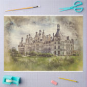 Decoupage Oude Franse Kasteel Waterverf Tissuepapier (Craft)