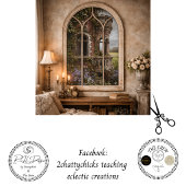 Decoupage Oude Ierse Kasteel Overgroeid met Klimop Tissuepapier