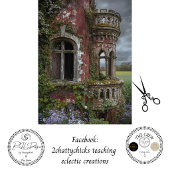 Decoupage Oude Ierse Kasteel Overgroeid met Klimop Tissuepapier