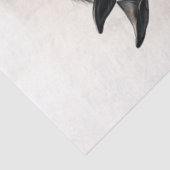 Decoupage Paard Dubbele Blootstelling Maanverlicht Tissuepapier (Detail)