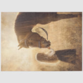 Decoupage Paard & Meisje in het Veld Tissuepapier (Voorkant)