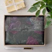 Decoupage Paarse paaskonijnen in  kledij Tissuepapier (Geschenk)