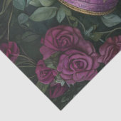 Decoupage Paarse paaskonijnen in  kledij Tissuepapier (Detail)