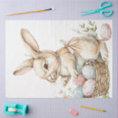 Decoupage Paashaas Eieren Decoraties Tissuepapier (Craft)