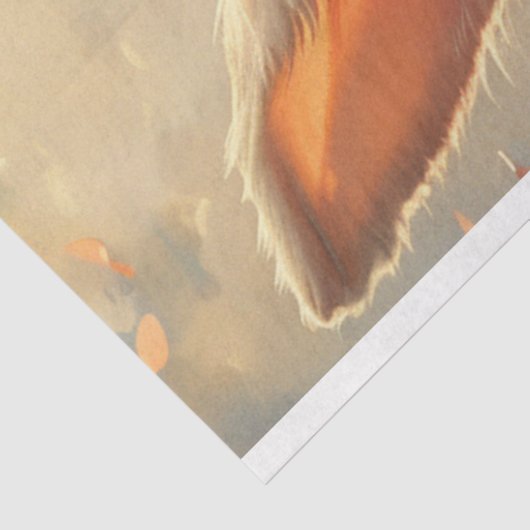 Decoupage Paashaas Grote ronde bril Tissuepapier (Detail)