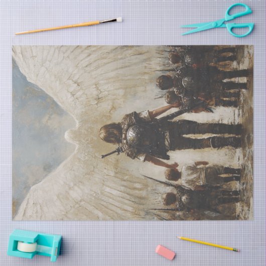 Decoupage Paasmorgen Kinderen Jezus verrezen Tissuepapier (Craft)