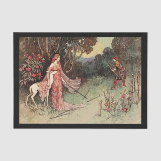 Decoupage Paper 10"x15" - Arthur Rackham 3 Tissuepapier (Voorkant)