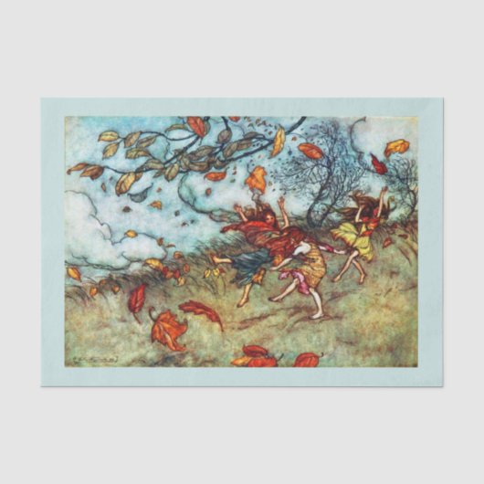 Decoupage Paper 10"x15" - Arthur Rackham 5 Tissuepapier (Voorkant)