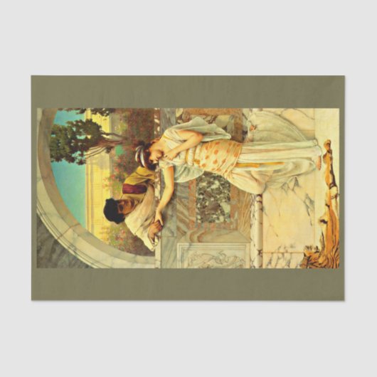 Decoupage Paper 10"x15" - John William Godward 4 Tissuepapier (Voorkant)