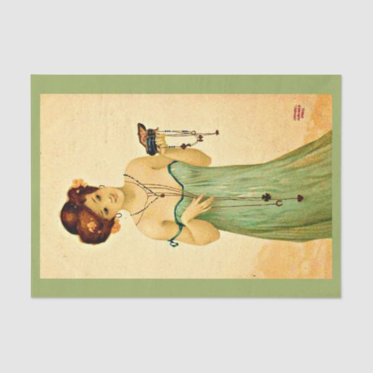 Decoupage Paper 10"x15" - Raphael Kirchner 10 Tissuepapier (Voorkant)