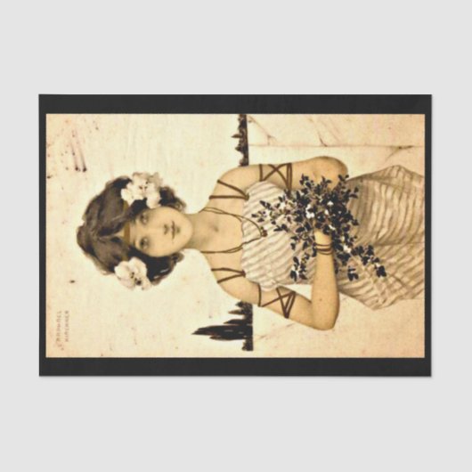 Decoupage Paper 10"x15" - Raphael Kirchner 15 Tissuepapier (Voorkant)