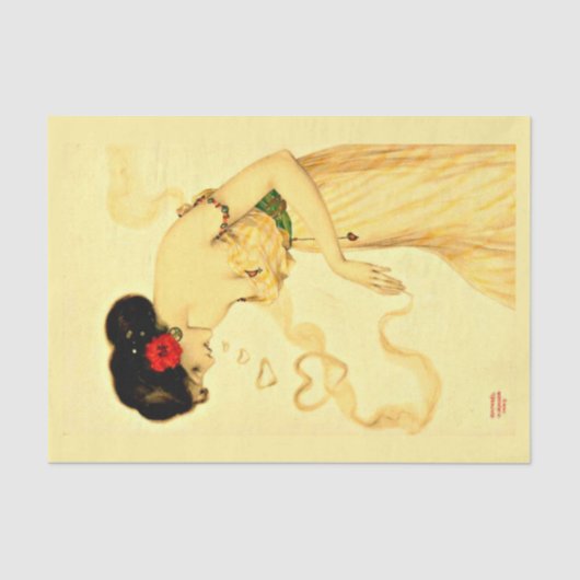 Decoupage Paper 10"x15" - Raphael Kirchner 24 Tissuepapier (Voorkant)
