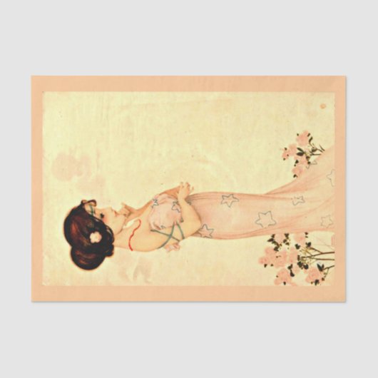 Decoupage Paper 10"x15" - Raphael Kirchner 7 Tissuepapier (Voorkant)