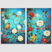 Decoupage Paper Colorful Garden Tissuepapier (Voorkant)