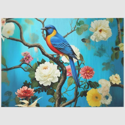 Decoupage Paper Colorful Garden Tissuepapier (Voorkant)