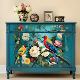 Decoupage Paper Colorful Garden Tissuepapier