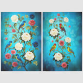 Decoupage Paper Colorful Garden Tissuepapier (Voorkant)