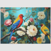 Decoupage Paper Colorful Garden Tissuepapier (Voorkant)