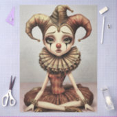 Decoupage Paper Melancholic Clown Tissuepapier (Craft)