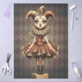 Decoupage Paper Melancholic Clown Tissuepapier (Craft)