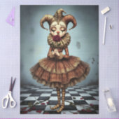 Decoupage Paper Melancholic Clown Tissuepapier (Craft)