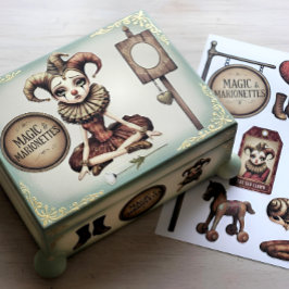 Decoupage Paper Melancholic Clown  Tissuepapier