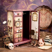 Decoupage Paper Melancholic Clown Tissuepapier