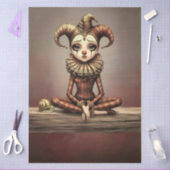 Decoupage Paper Melancholic Clown  Tissuepapier (Craft)