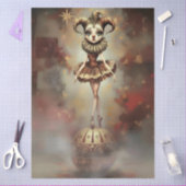 Decoupage Paper Melancholic Clown  Tissuepapier (Craft)