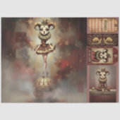 Decoupage Paper Melancholic Clown Tissuepapier (Voorkant)