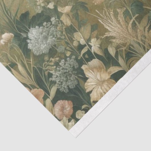 Decoupage papier Botanisch, Vogels, Bos (Detail)