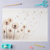 Decoupage papier botanische paardenbloem bloemen (Craft)