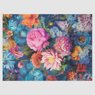 Decoupage papier- De taal van bloemen 1 Tissuepapier