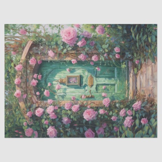Decoupage papier- Etherische Deuroway Tissuepapier (Voorkant)