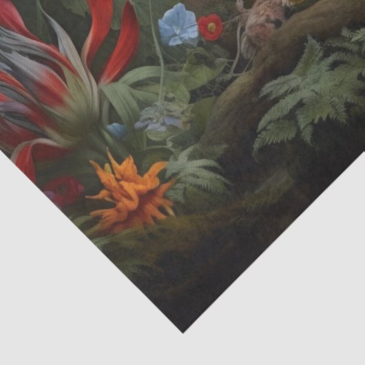 Decoupage papier- grillige wilde bloemen tissuepapier (Detail)