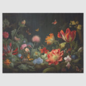 Decoupage papier- grillige wilde bloemen tissuepapier (Voorkant)