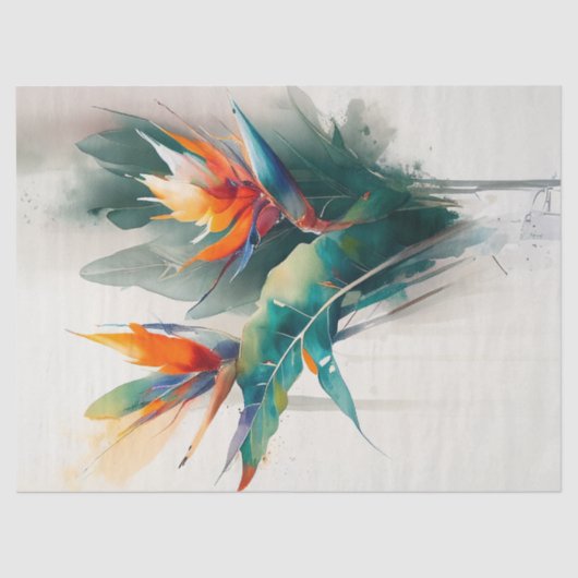 Decoupage papier, inpakken, - Blooming Splendor 4 Tissuepapier (Voorkant)