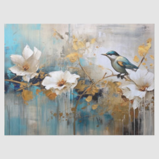 Decoupage papier, inpakken- Botanische ingewikkeld Tissuepapier