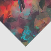 Decoupage papier, inpakken - gevederde melodieën 1 tissuepapier (Detail)