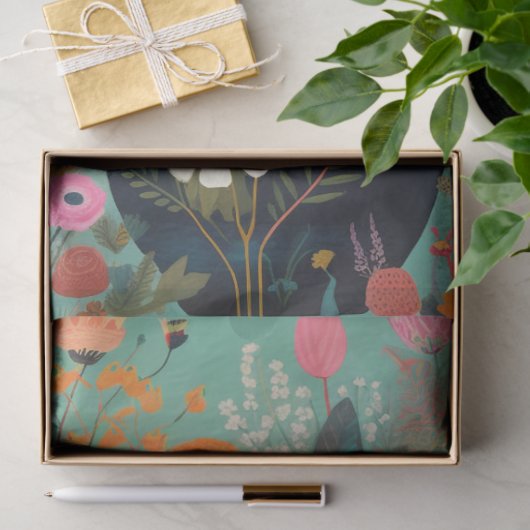 Decoupage papier, inpakpapier- bloesem dromen tissuepapier (Geschenk)