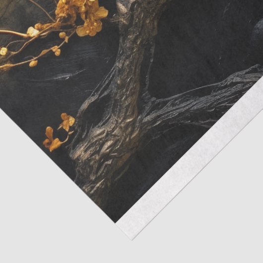 Decoupage papier, inpakpapier- Midnight Blooms 2 Tissuepapier (Detail)