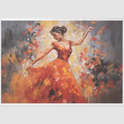 Decoupage papier, inpakpapier- Muse of Dreams 4 Tissuepapier (Voorkant)