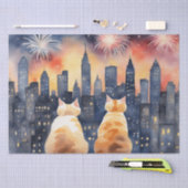 Decoupage-papier van Cats en Fireworks Tissuepapier (Craft)