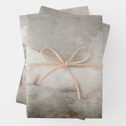 Decoupage papier van wit wild paard inpakpapier vel (In situ)